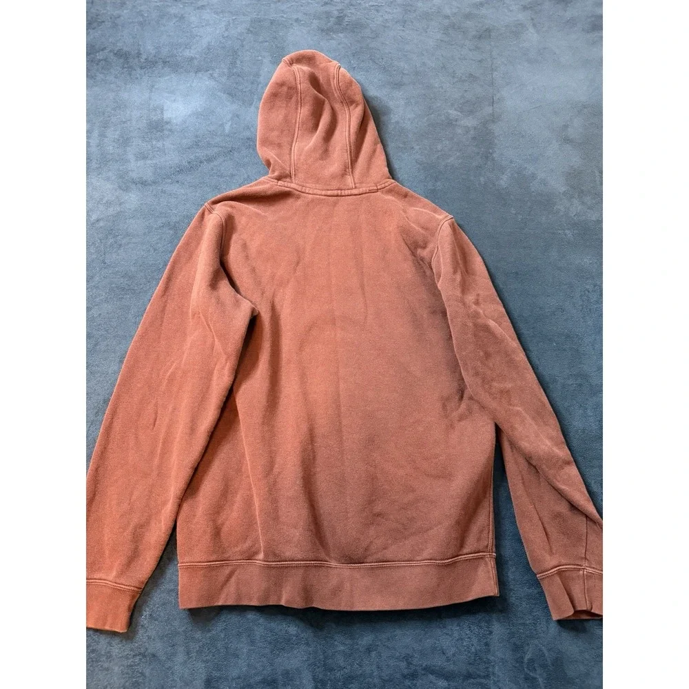 Y2K Burgundy Nike Pullover Hoodie Mens Medium Red Maroon Embroidered Logo
